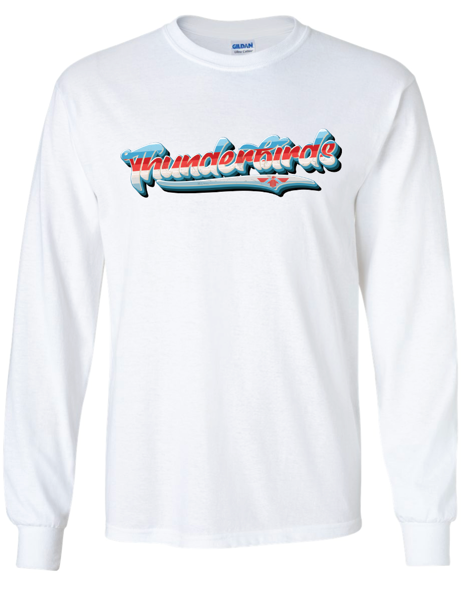 Retro Thunderbirds Gildan Ultra Cotton Long Sleeve T-Shirt