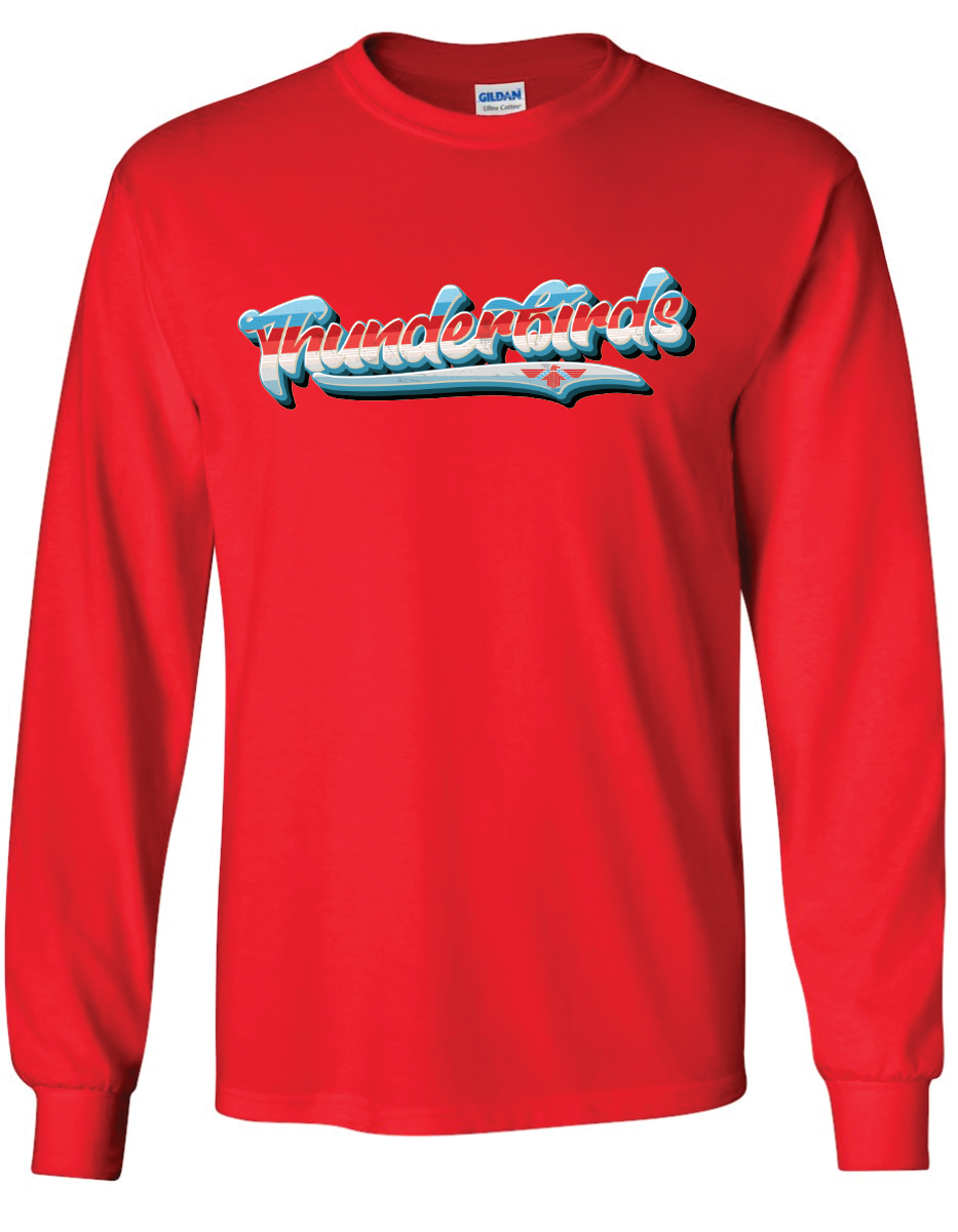 Retro Thunderbirds Gildan Ultra Cotton Long Sleeve T-Shirt