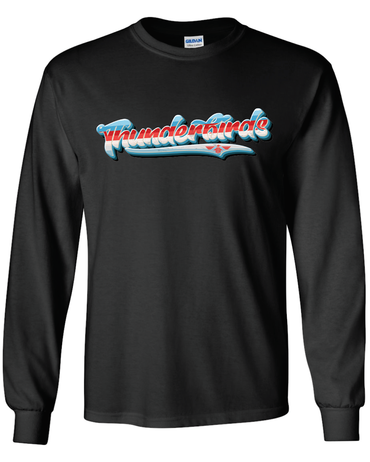 Retro Thunderbirds Gildan Ultra Cotton Long Sleeve T-Shirt