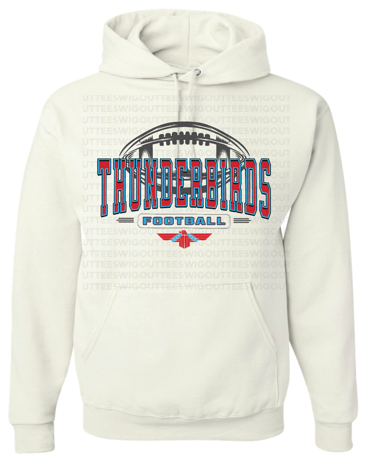 Tbirds Football Jerzees Nublend Hooded Sweatshirt