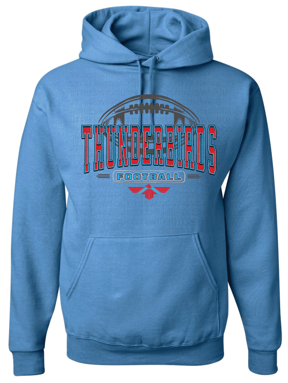 Tbirds Football Jerzees Nublend Hooded Sweatshirt