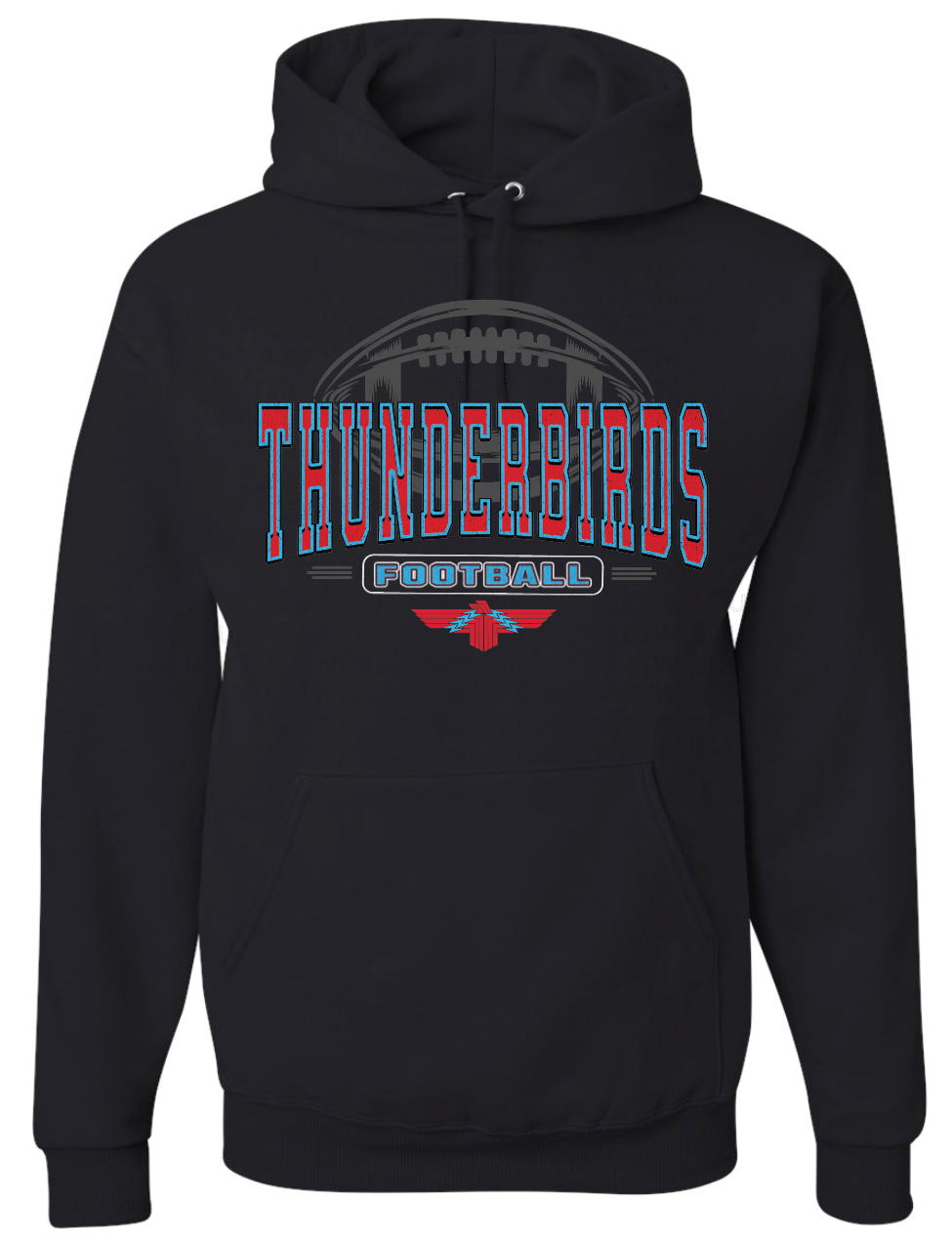 Tbirds Football Jerzees Nublend Hooded Sweatshirt