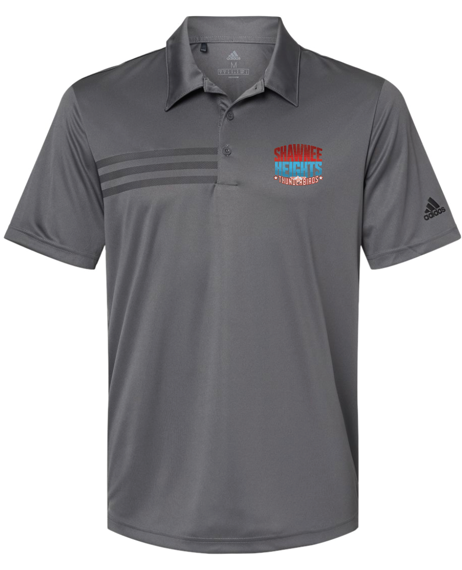 Shawnee Heights 3-Stripes Adidas Polo