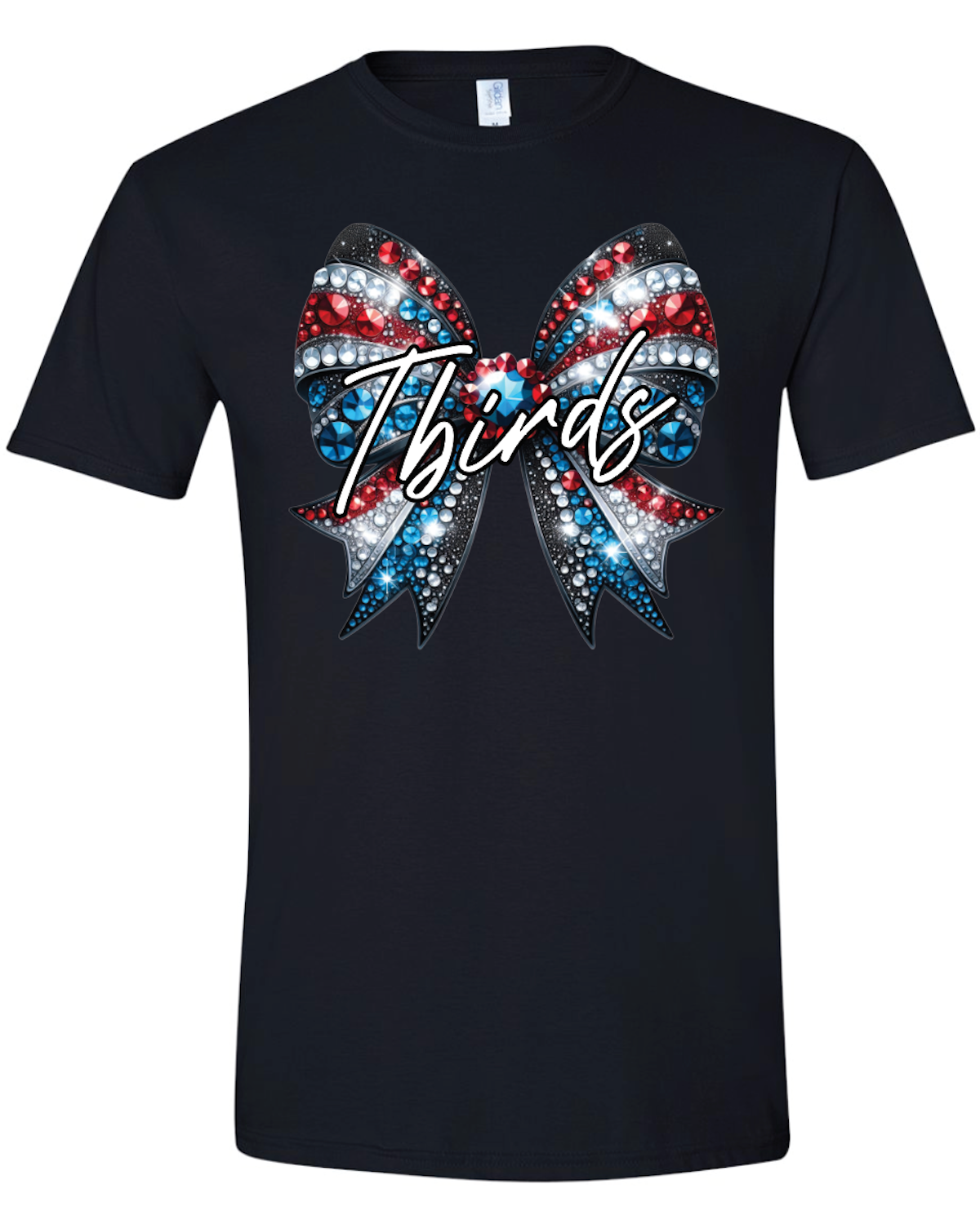 Custom Thunderbird Faux Rhinestone Bow