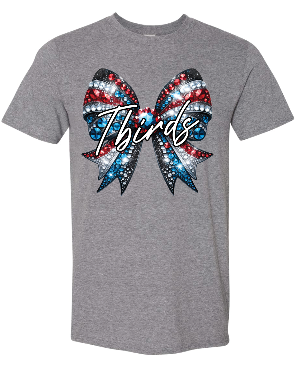 Custom Thunderbird Faux Rhinestone Bow
