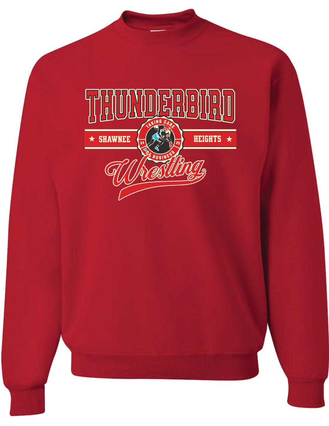 Thunderbird Wrestling Jerzees Nublend Crew Sweatshirt