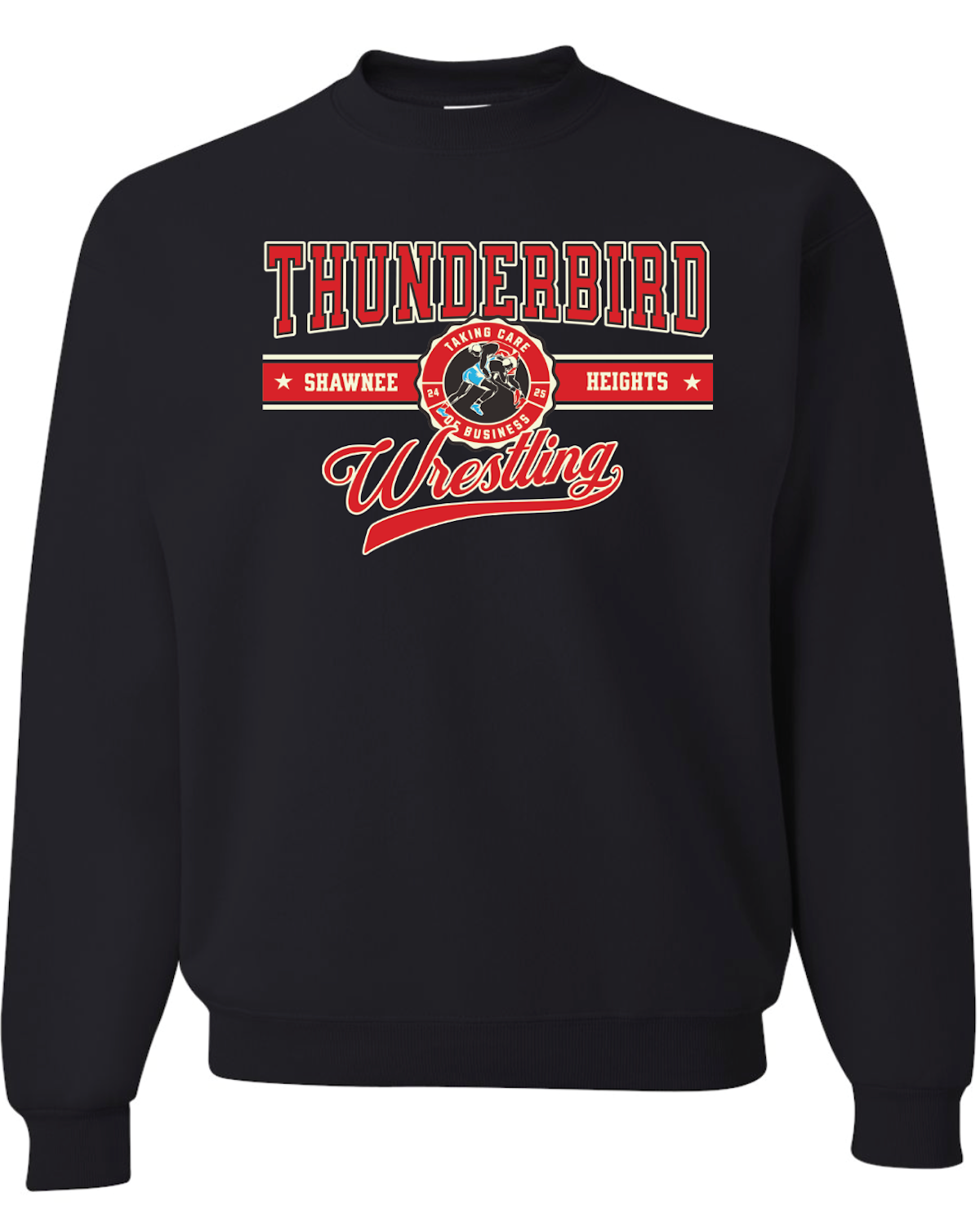 Thunderbird Wrestling Jerzees Nublend Crew Sweatshirt