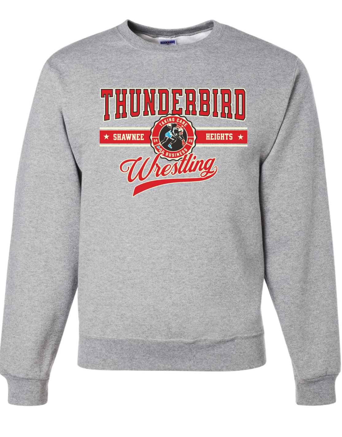Thunderbird Wrestling Jerzees Nublend Crew Sweatshirt