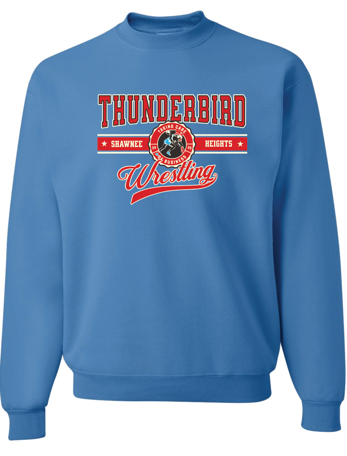 Thunderbird Wrestling Jerzees Nublend Crew Sweatshirt