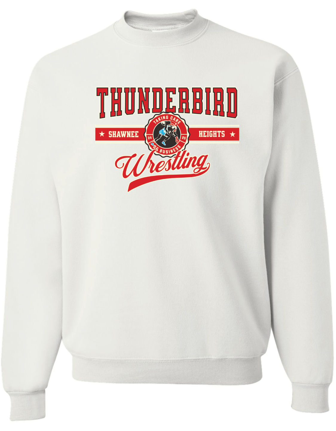 Thunderbird Wrestling Jerzees Nublend Crew Sweatshirt
