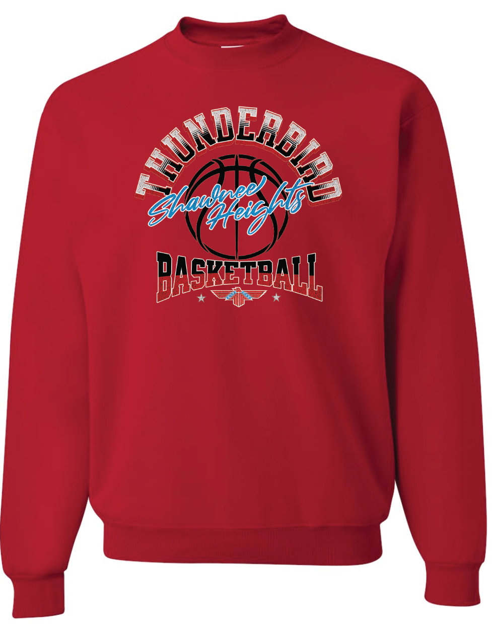 Thunderbird Basketball Jerzees Nublend Crew Sweatshirt