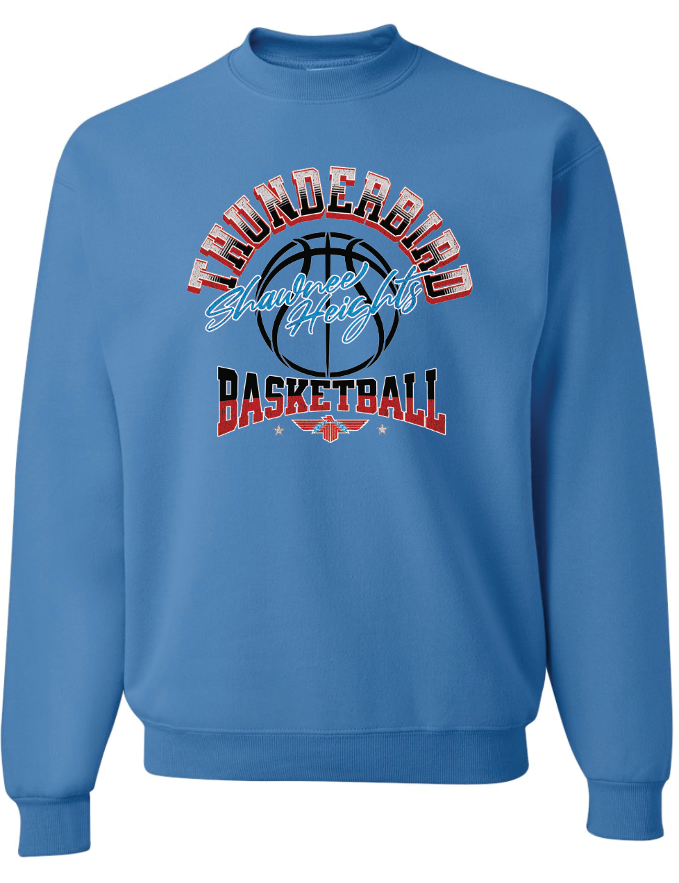 Thunderbird Basketball Jerzees Nublend Crew Sweatshirt
