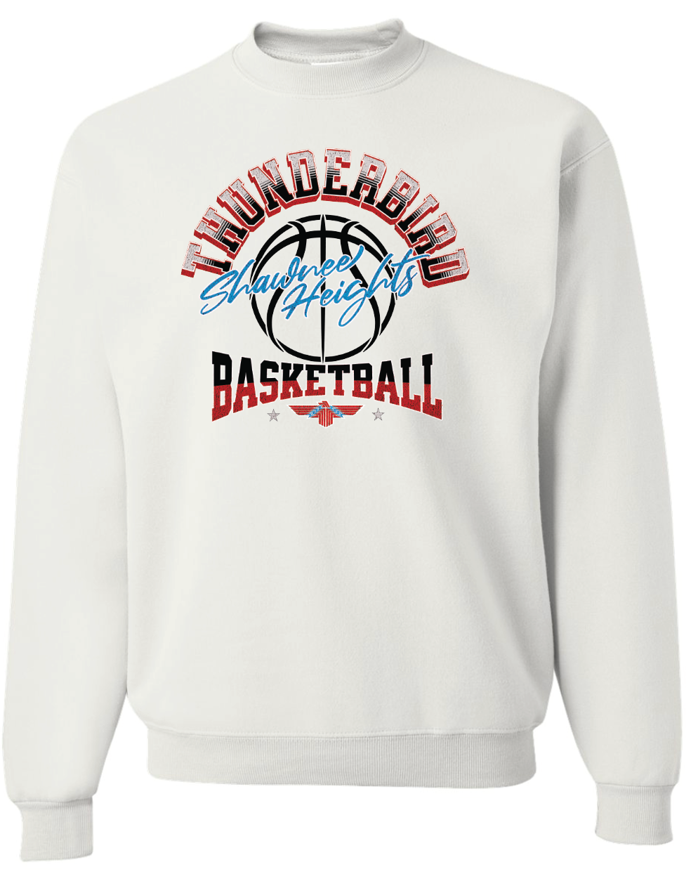 Thunderbird Basketball Jerzees Nublend Crew Sweatshirt