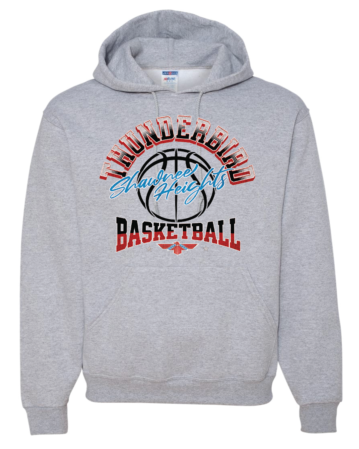 Thunderbird Basketball Jerzees NuBlend® Hooded Sweatshirt