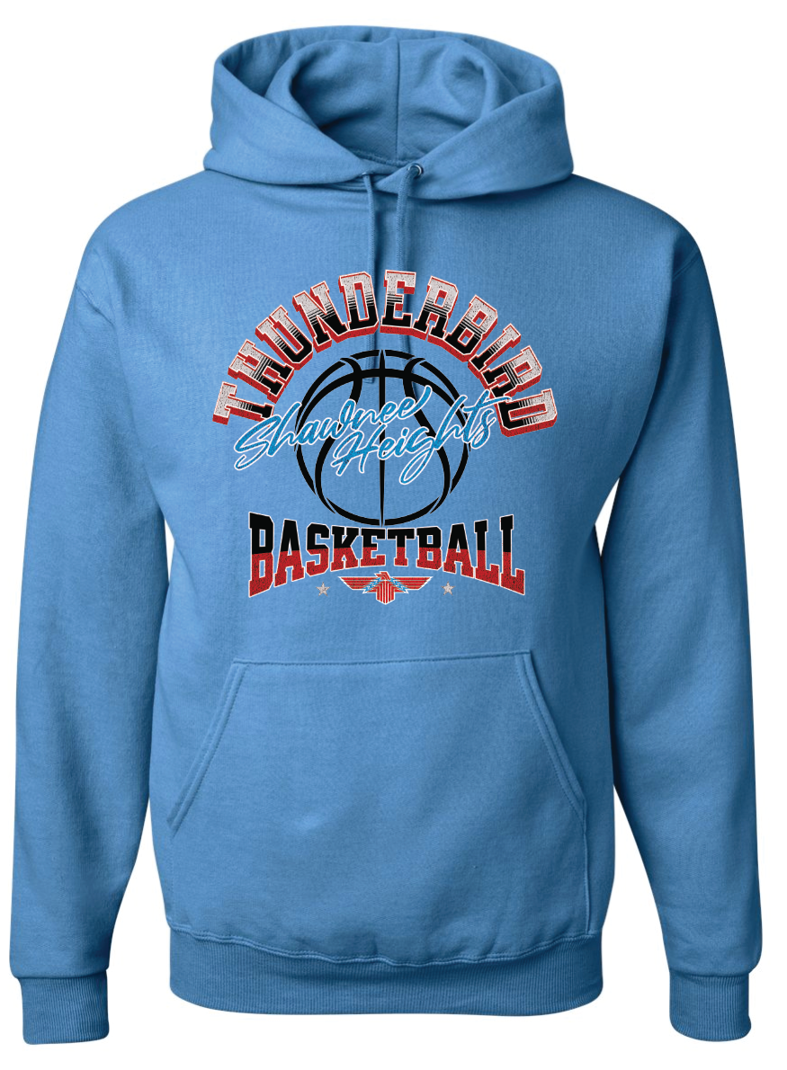 Thunderbird Basketball Jerzees NuBlend® Hooded Sweatshirt