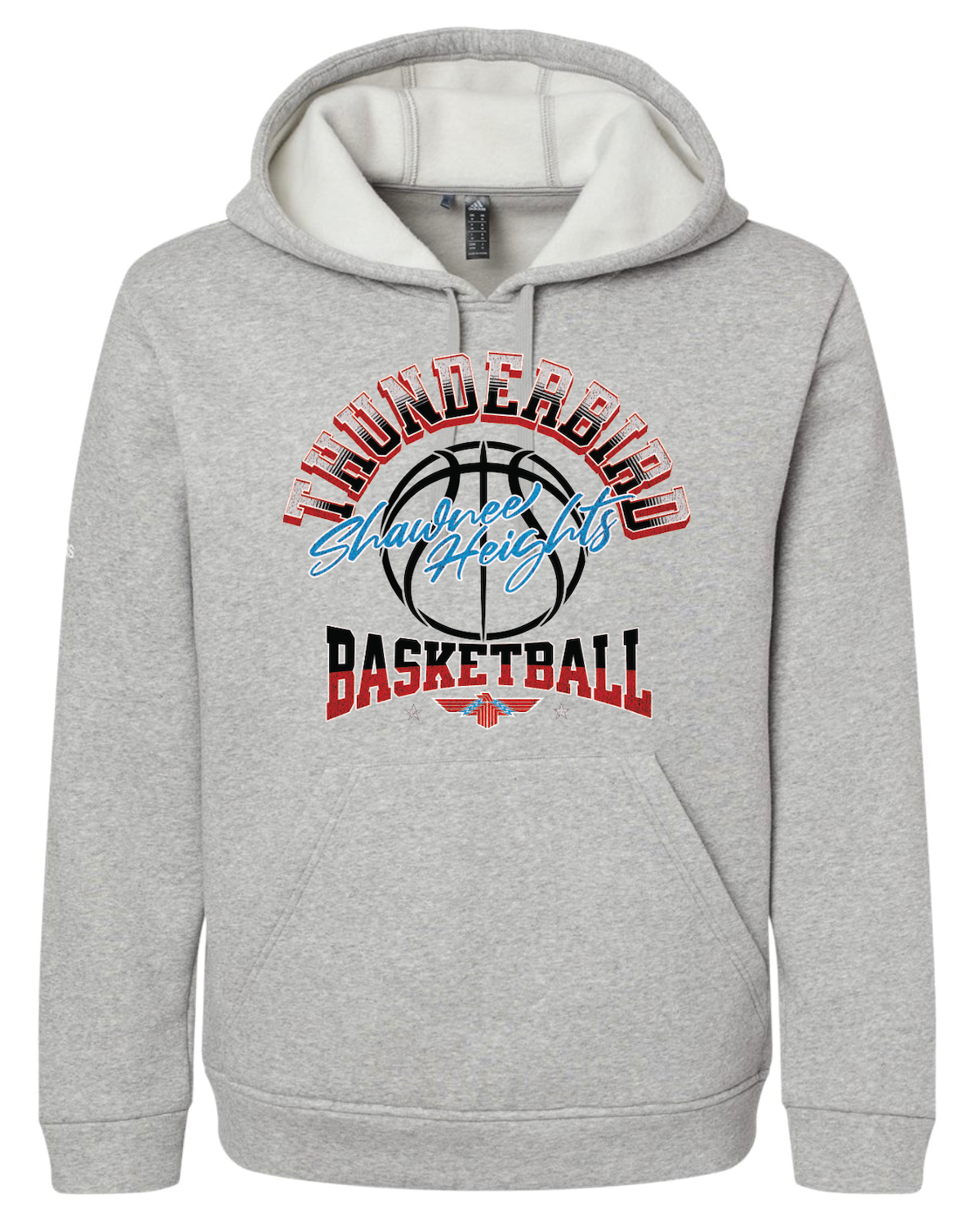 Thunderbird Basketball Adidas Fleece Hooded Sweatshirt