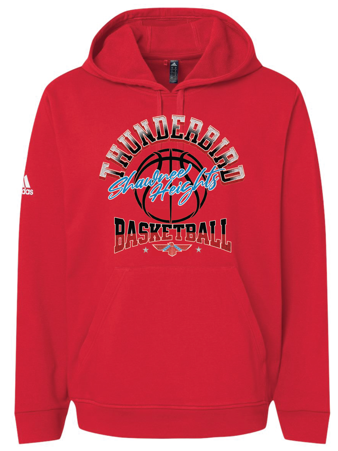 Thunderbird Basketball Adidas Fleece Hooded Sweatshirt