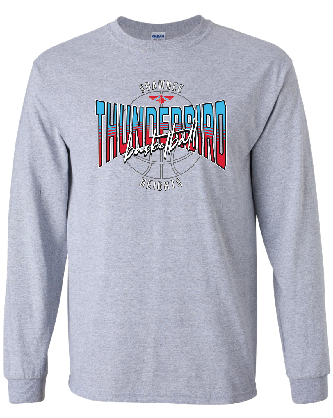 Shawnee Heights Basketball Gildan Ultra Cotton Long Sleeve T-Shirt