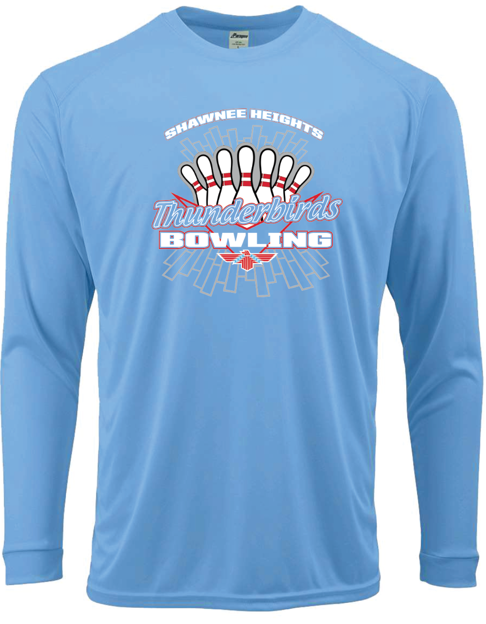 Thunderbirds Bowling Paragon Performance Long Sleeve T-shirt