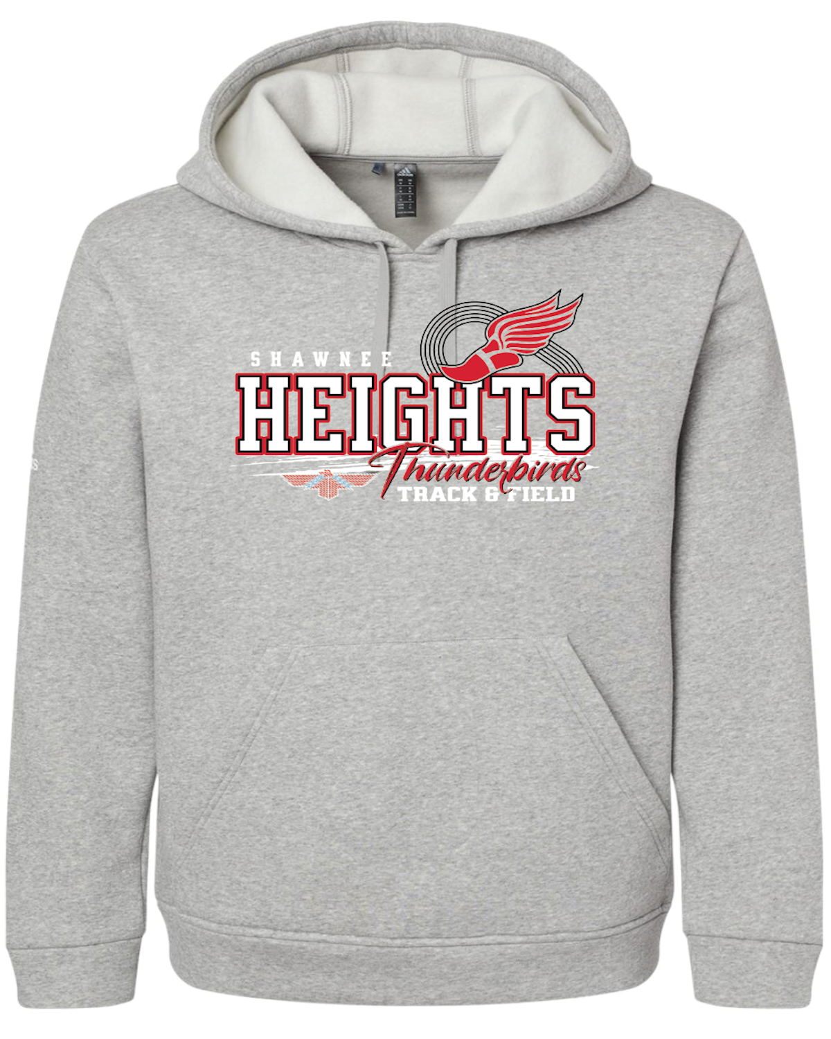 Thunderbirds Track & Field Adidas Fleece Hooded Sweatshirt