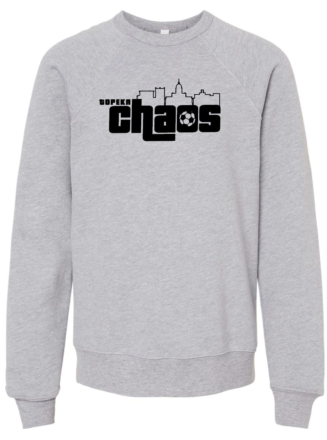 Chaos Youth Fleece Raglan Crewneck Sweatshirt