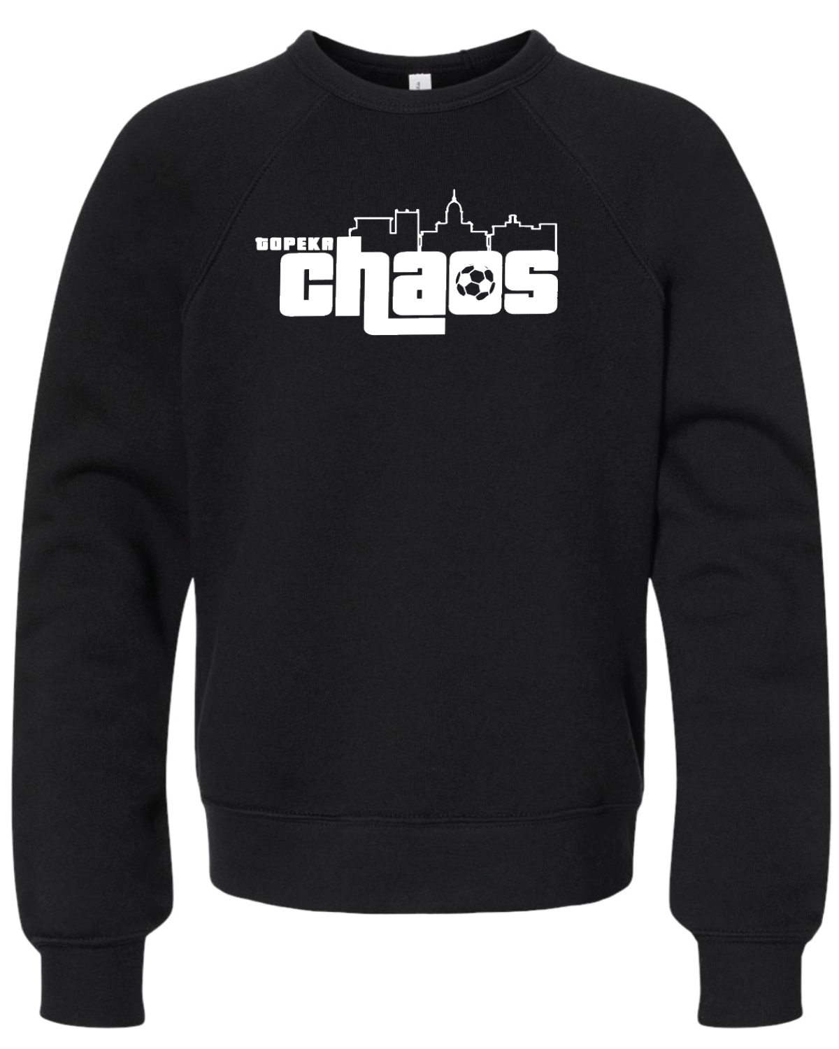 Chaos Youth Fleece Raglan Crewneck Sweatshirt