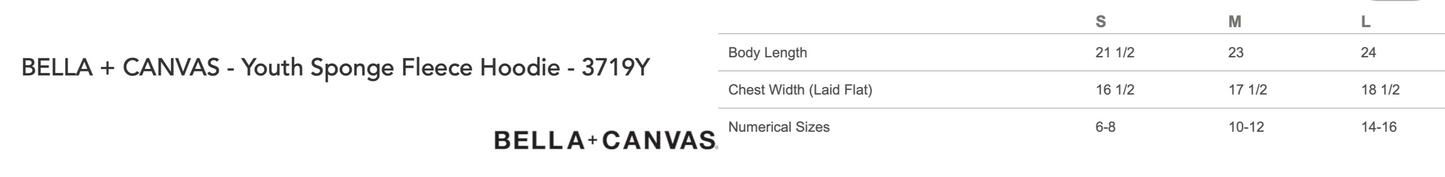 Topeka PIrates Bella Canvas Sponge Fleece Hoodie