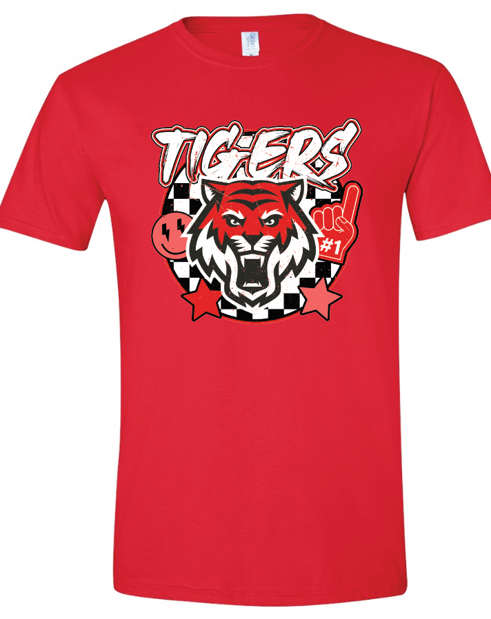 Tigers Checkered Tee