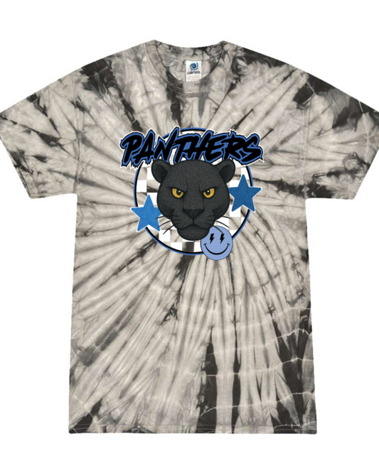 Checkered Panthers Tie Dye T-shirt
