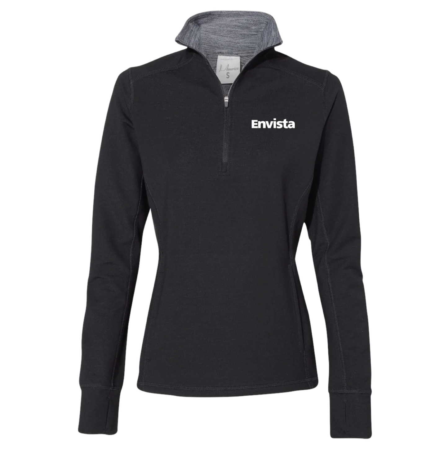 J. America Envista Women’s Omega Stretch Quarter-Zip Pullover