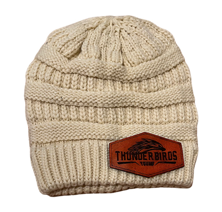Leather Patch Stocking Caps