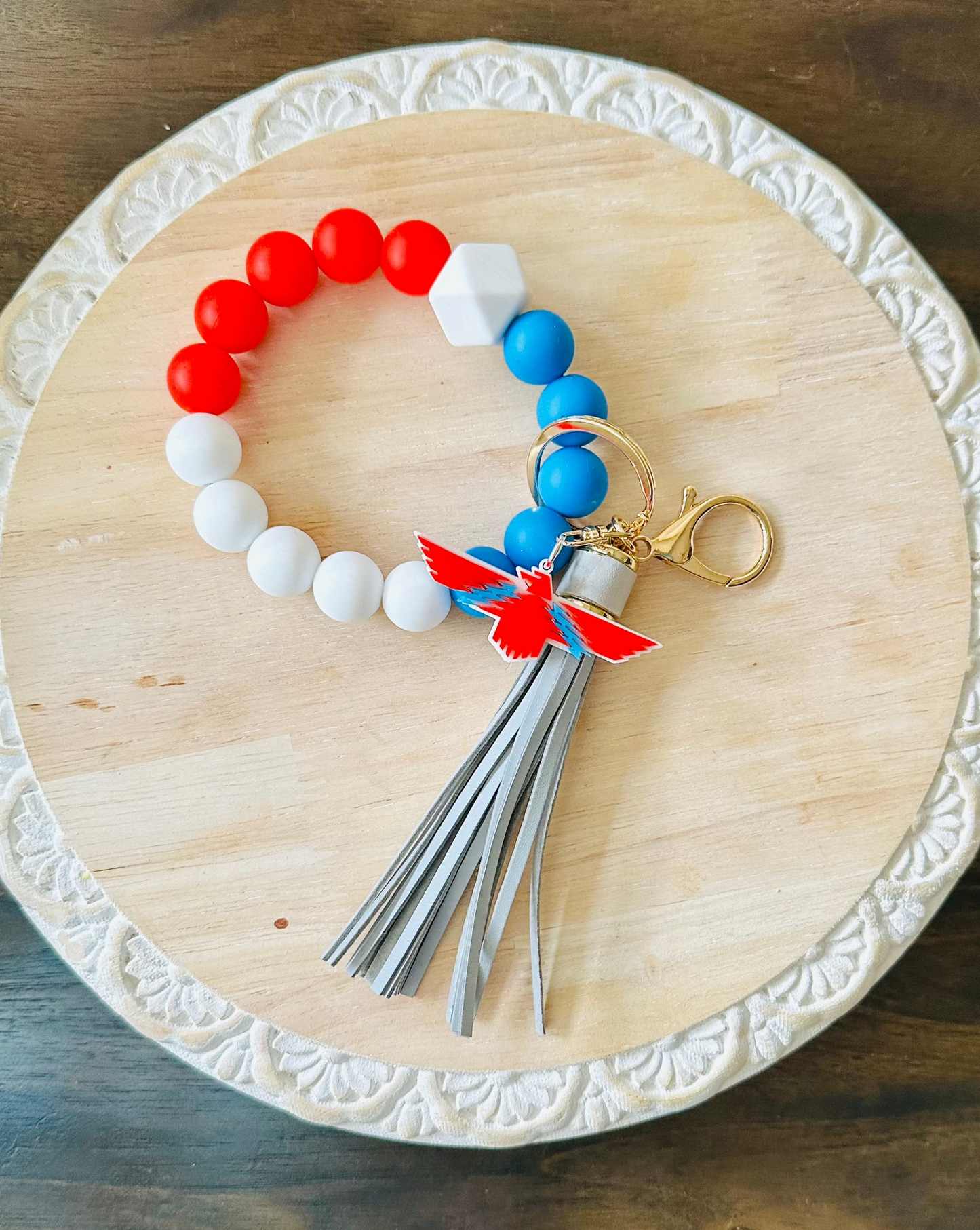 Thunderbird Beaded Key Chain