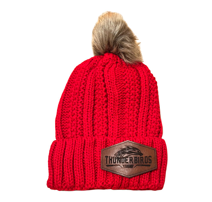 Leather Patch Stocking Caps