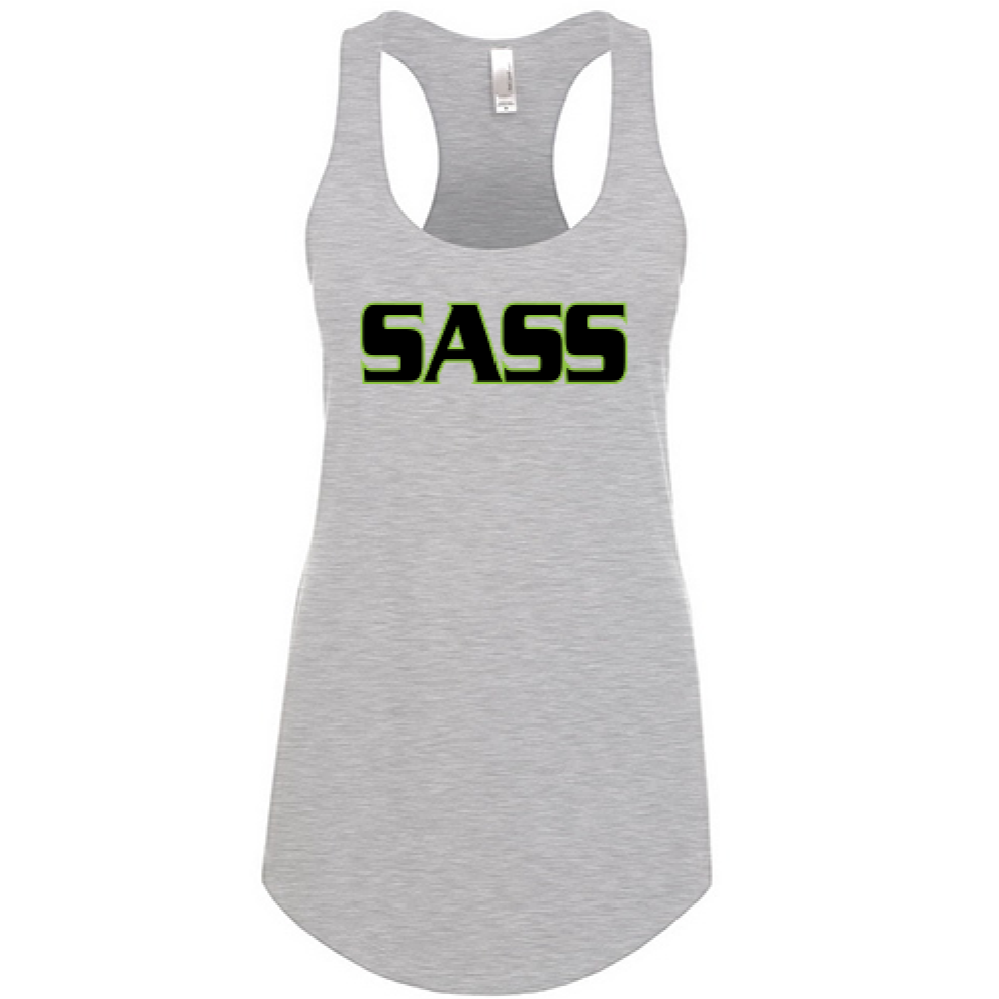 Sass Word Lightweight Racerback Tank