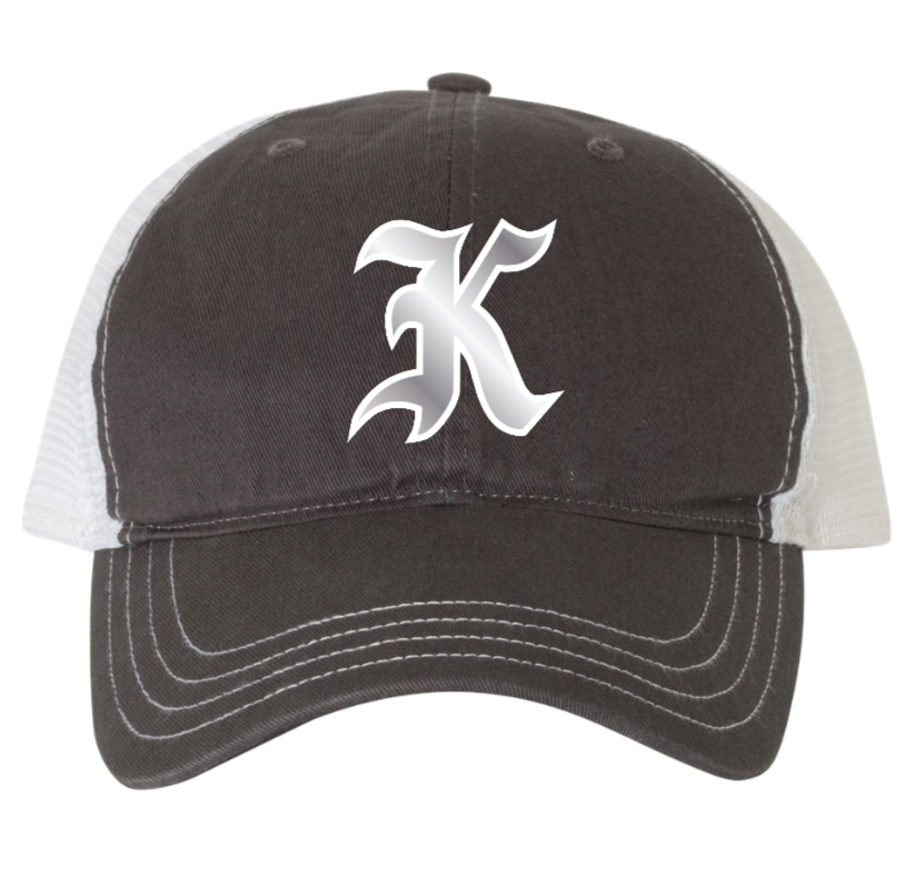 "K" Washed Trucker Cap