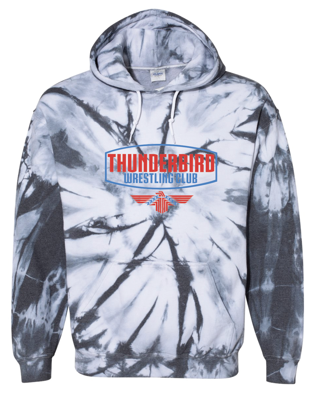 Wrestling Club Tie Dye Hooded Sweatshirt