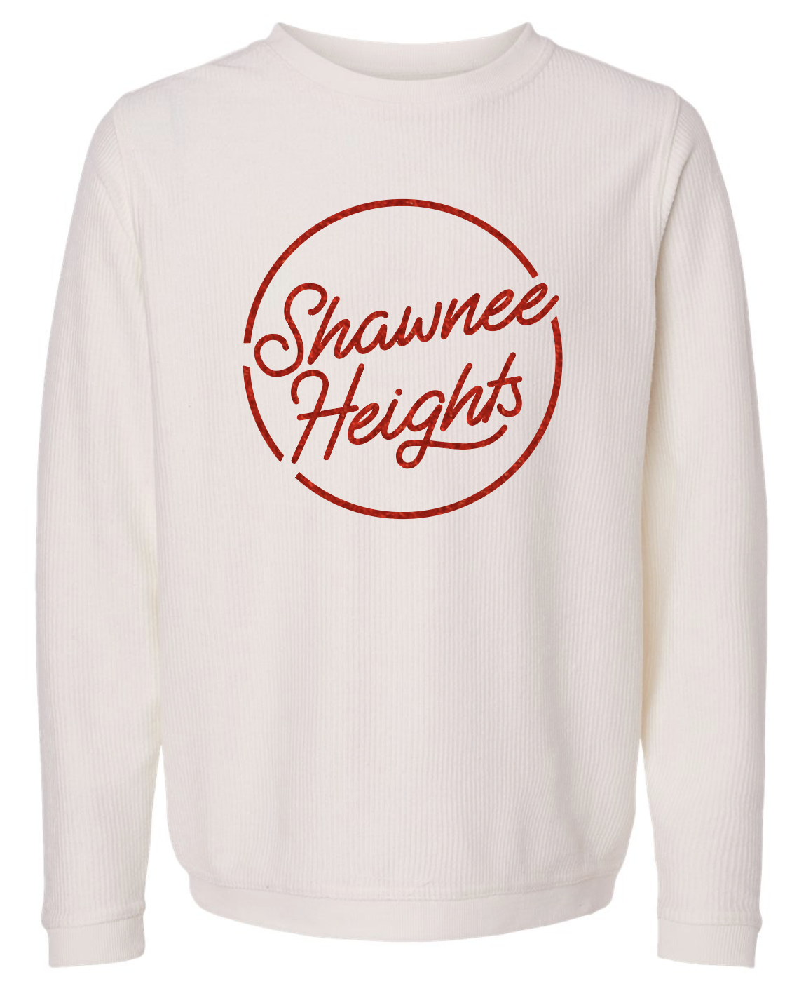 Shawnee Heights Comfy Cord Crew Sweatshirt