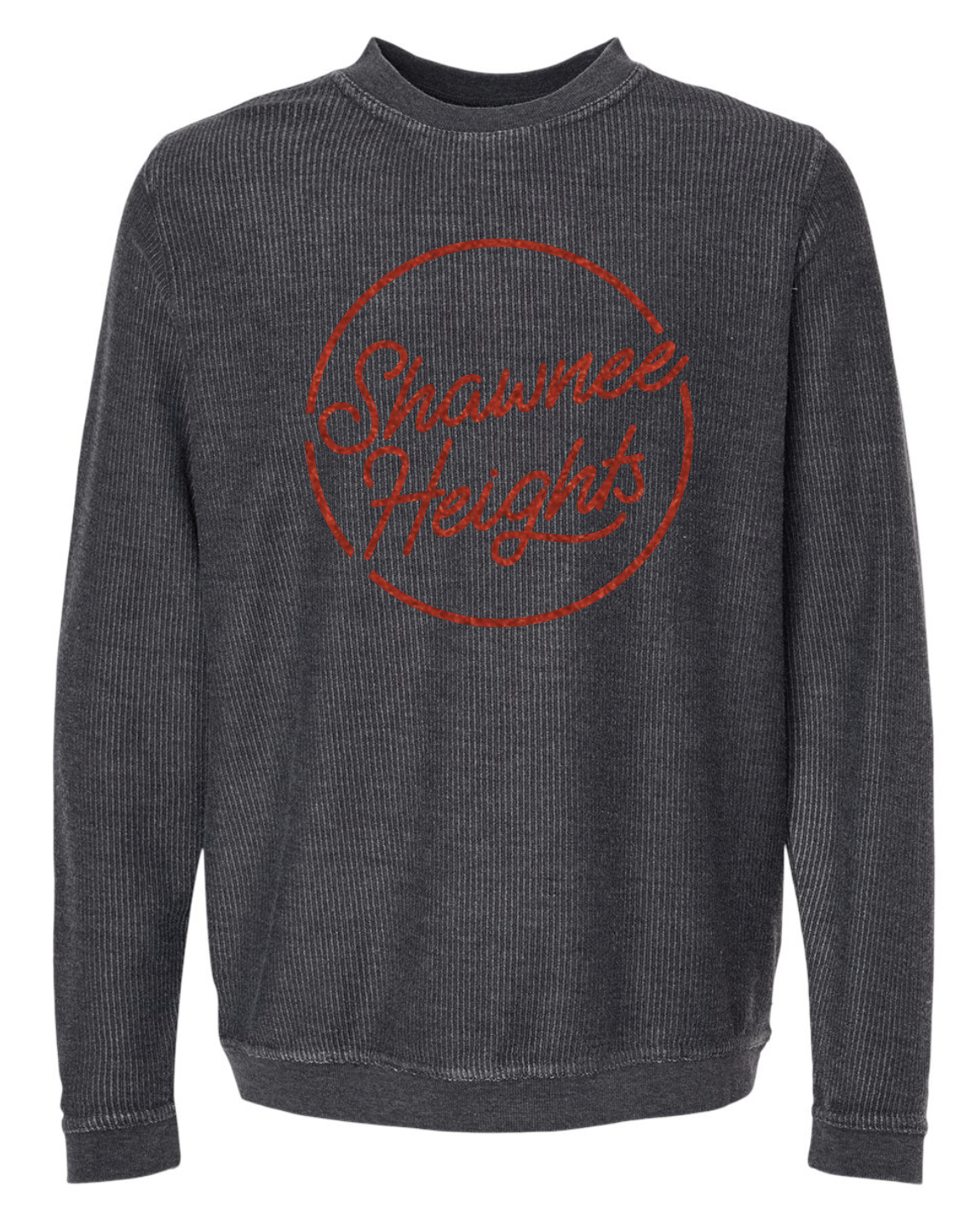 Shawnee Heights Comfy Cord Crew Sweatshirt