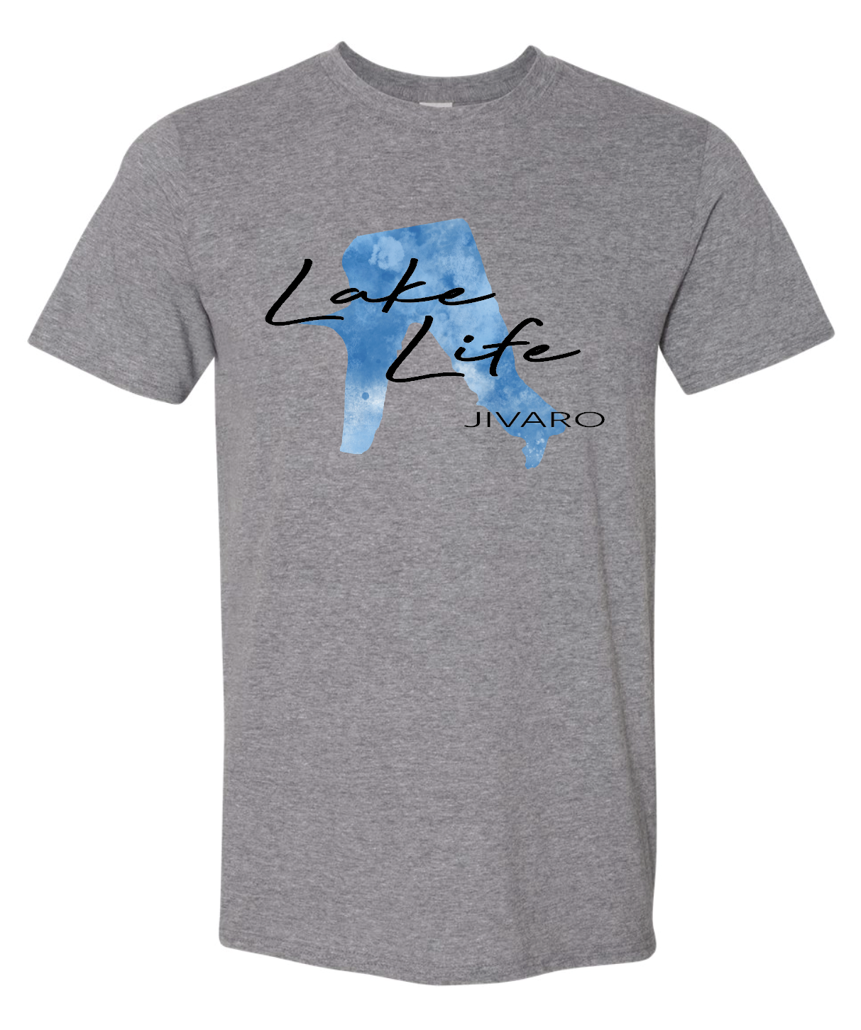 Lake Jivaro Watercolor Gildan Softstyle T-Shirt