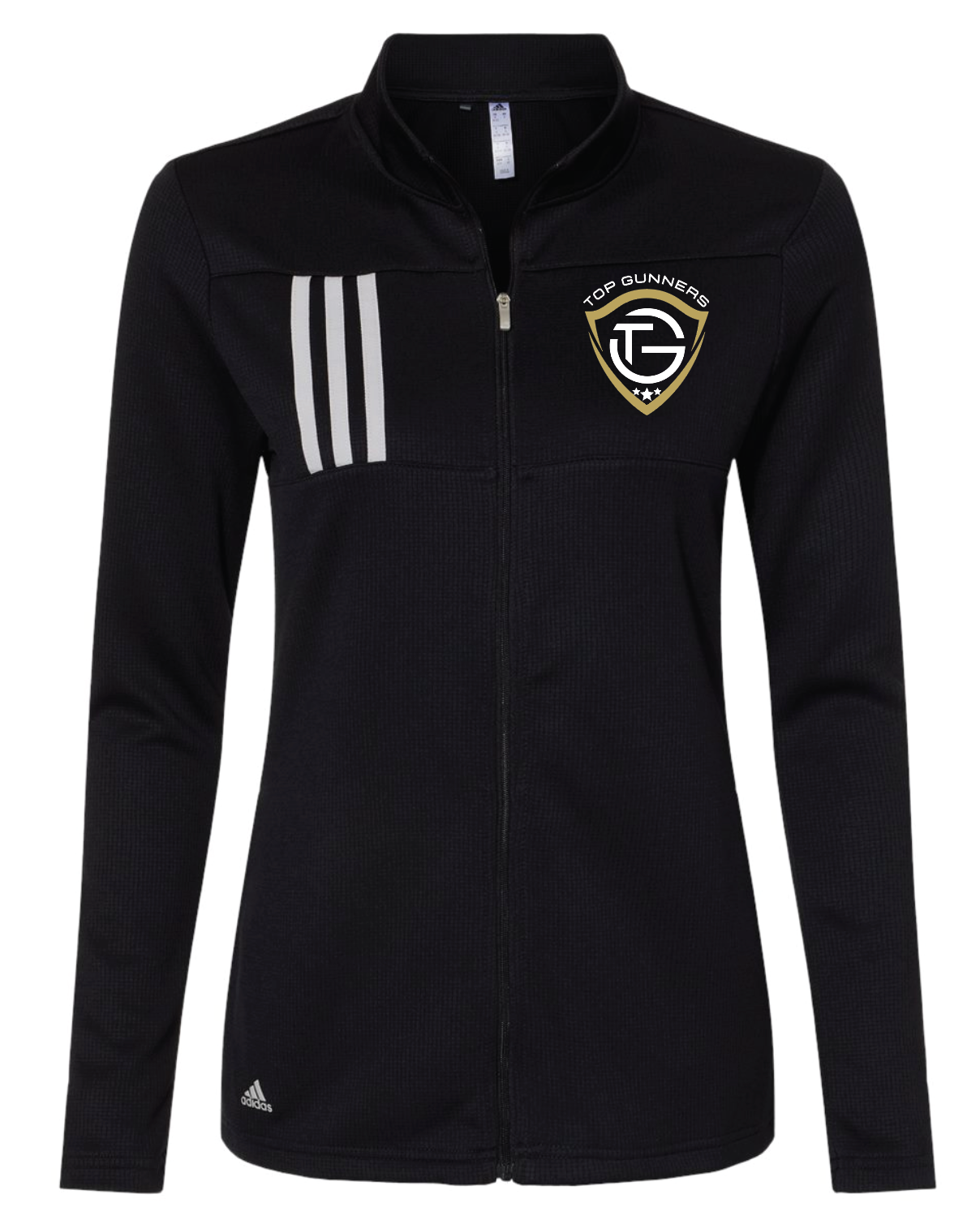 Top Gunners Adidas Women's 3-Stripes Double Knit Full-Zip