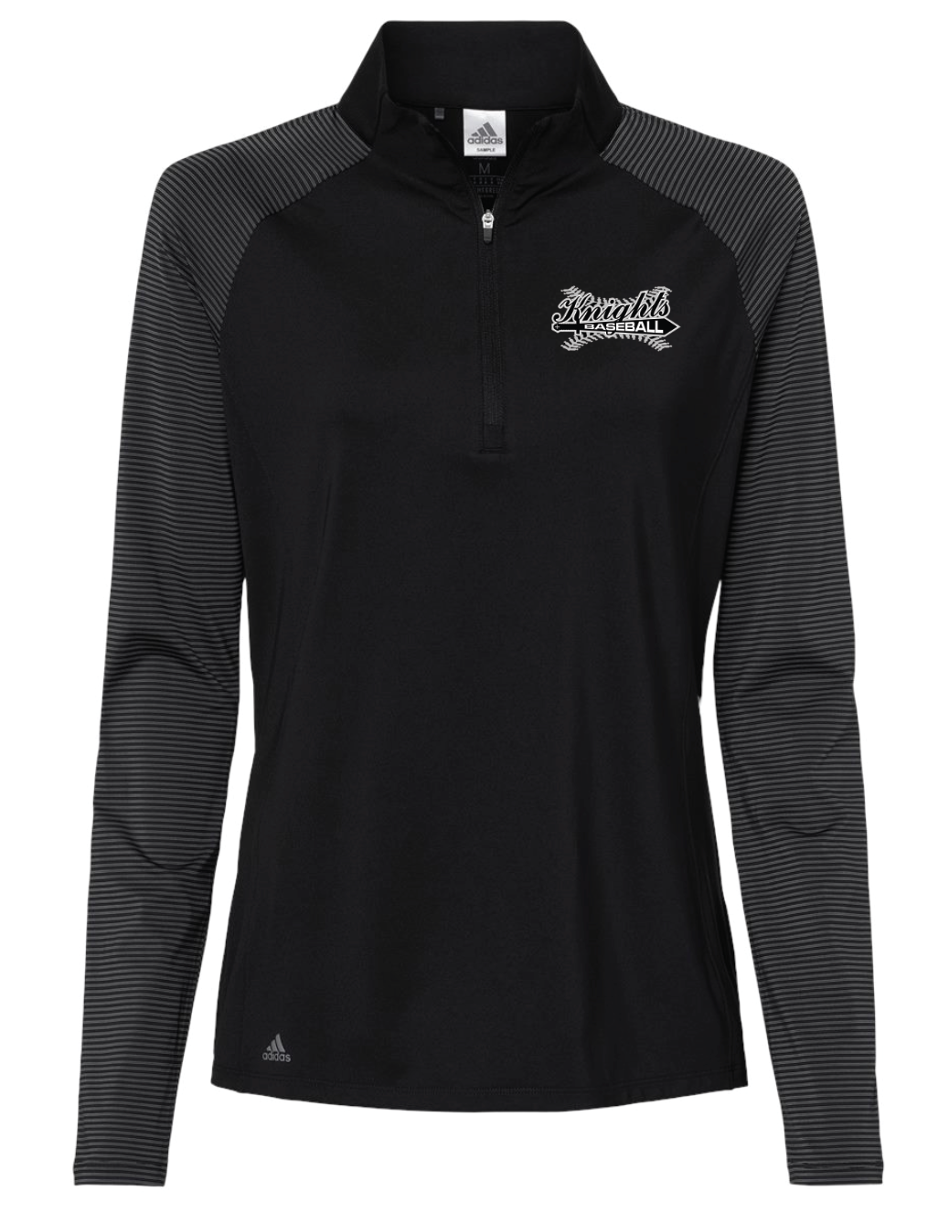 Knights Adidas Women's Stripe Block Quarter-Zip Pullover