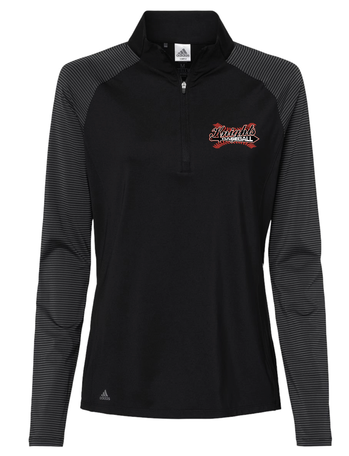 Knights Adidas Women's Stripe Block Quarter-Zip Pullover