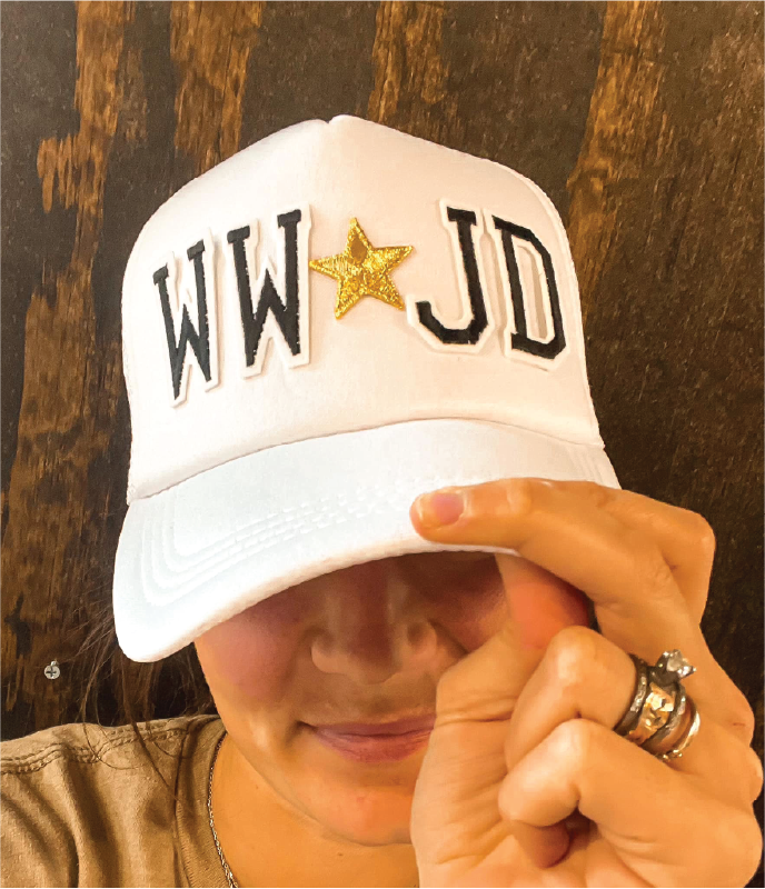 WWJD Trucker Snap Back Hat