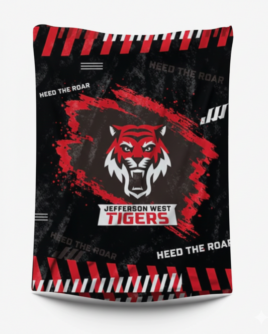 Jeff West Tigers Micro Fleece Blanket