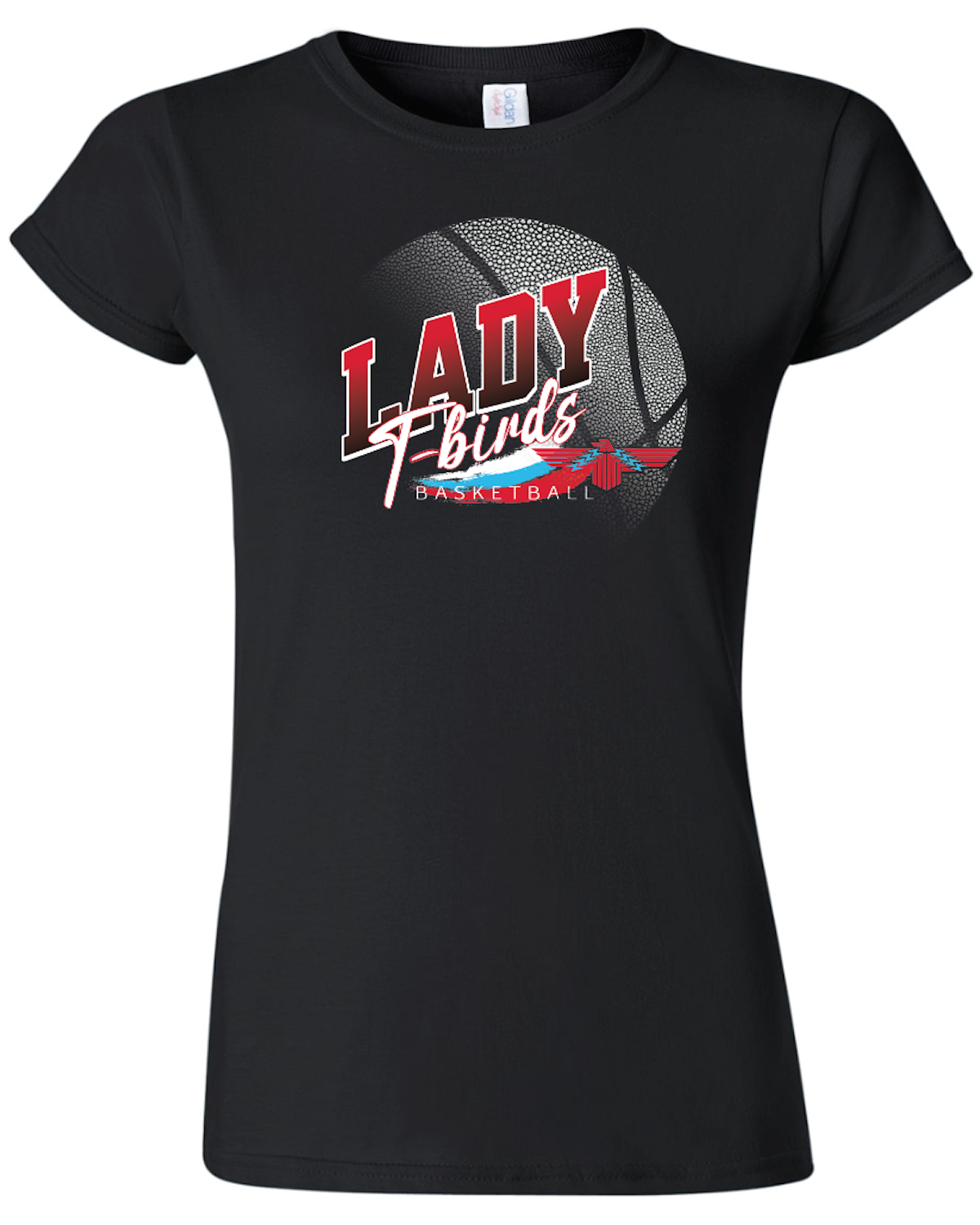 Lady T-bird Bball Womens Gildan Softstyle T-Shirt