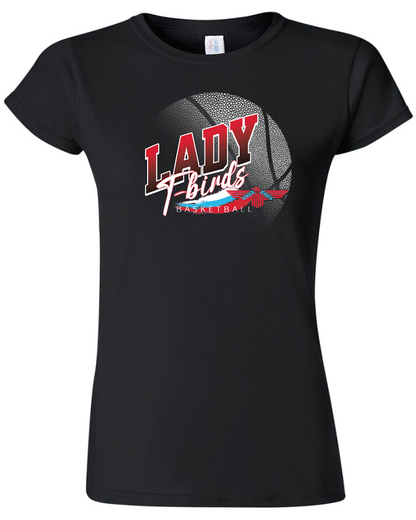 Lady T-bird Bball Womens Gildan Softstyle T-Shirt