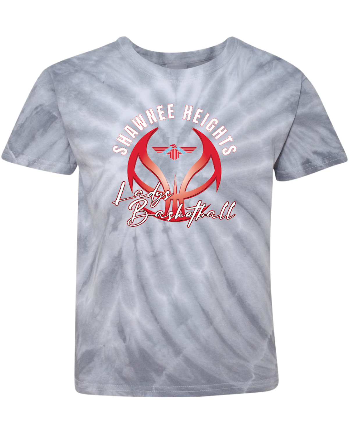 Shawnee Heights Ladys Basketball Tie Dye T-shirt