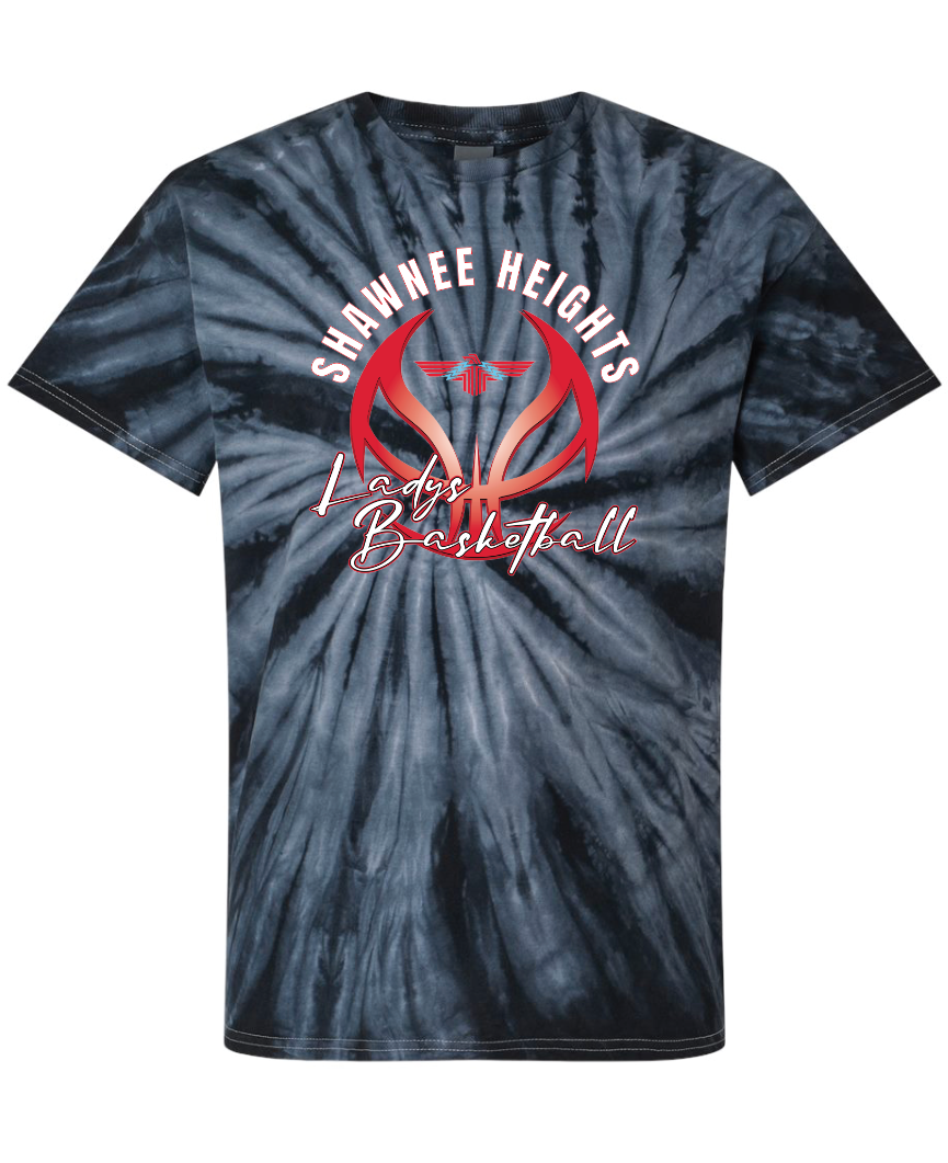 Shawnee Heights Ladys Basketball Tie Dye T-shirt