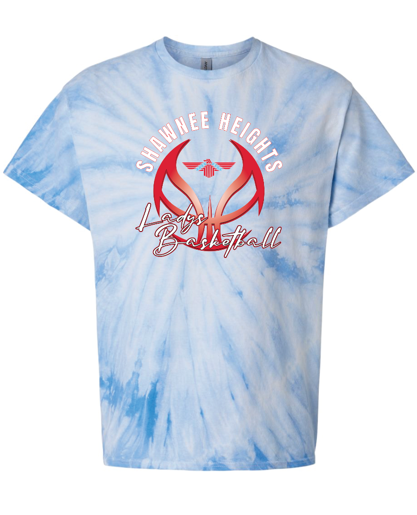 Shawnee Heights Ladys Basketball Tie Dye T-shirt