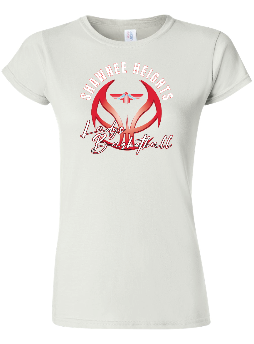 Shawnee Heights Ladys Basketball Womens Gildan Softstyle T-Shirt